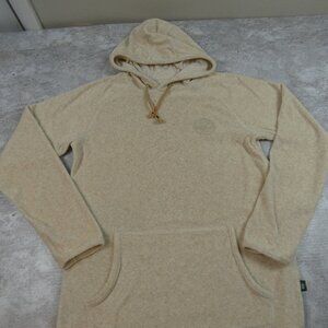 Howler Bros Hoodie Medium Cream Terry Cloth Long Sleeve Casual